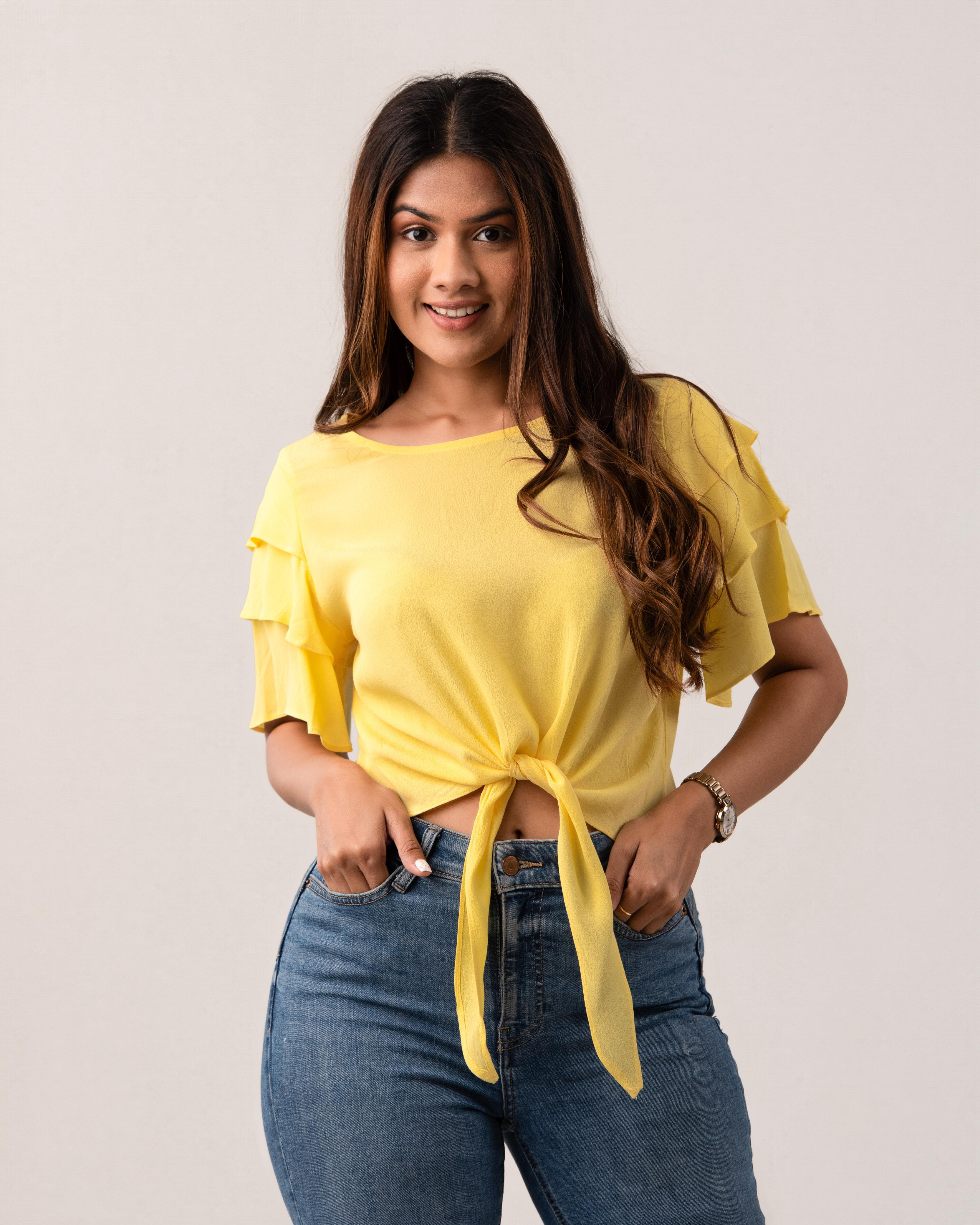 Sunny Ruffle Delight Top