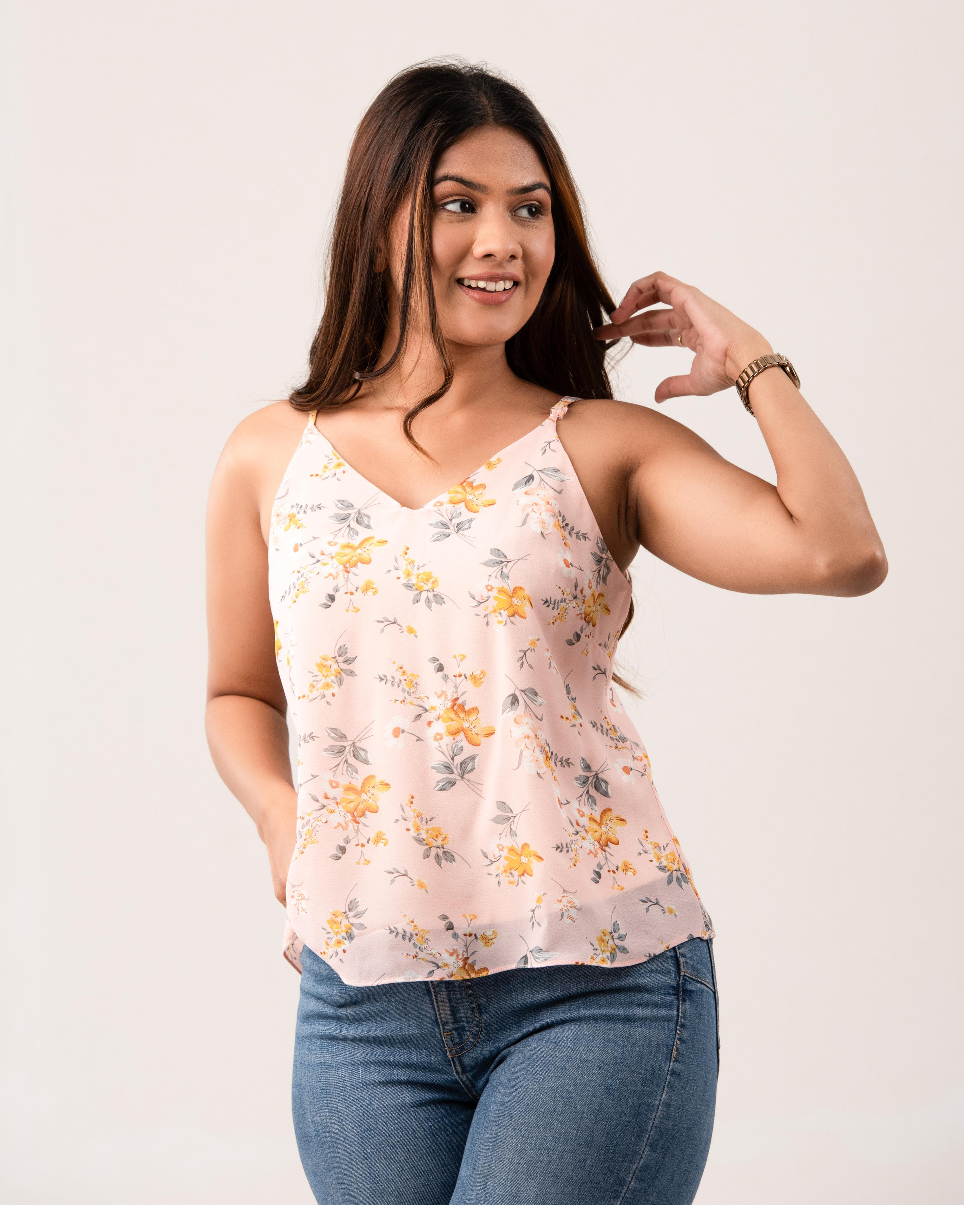 Pink Petal strapEnsemble top