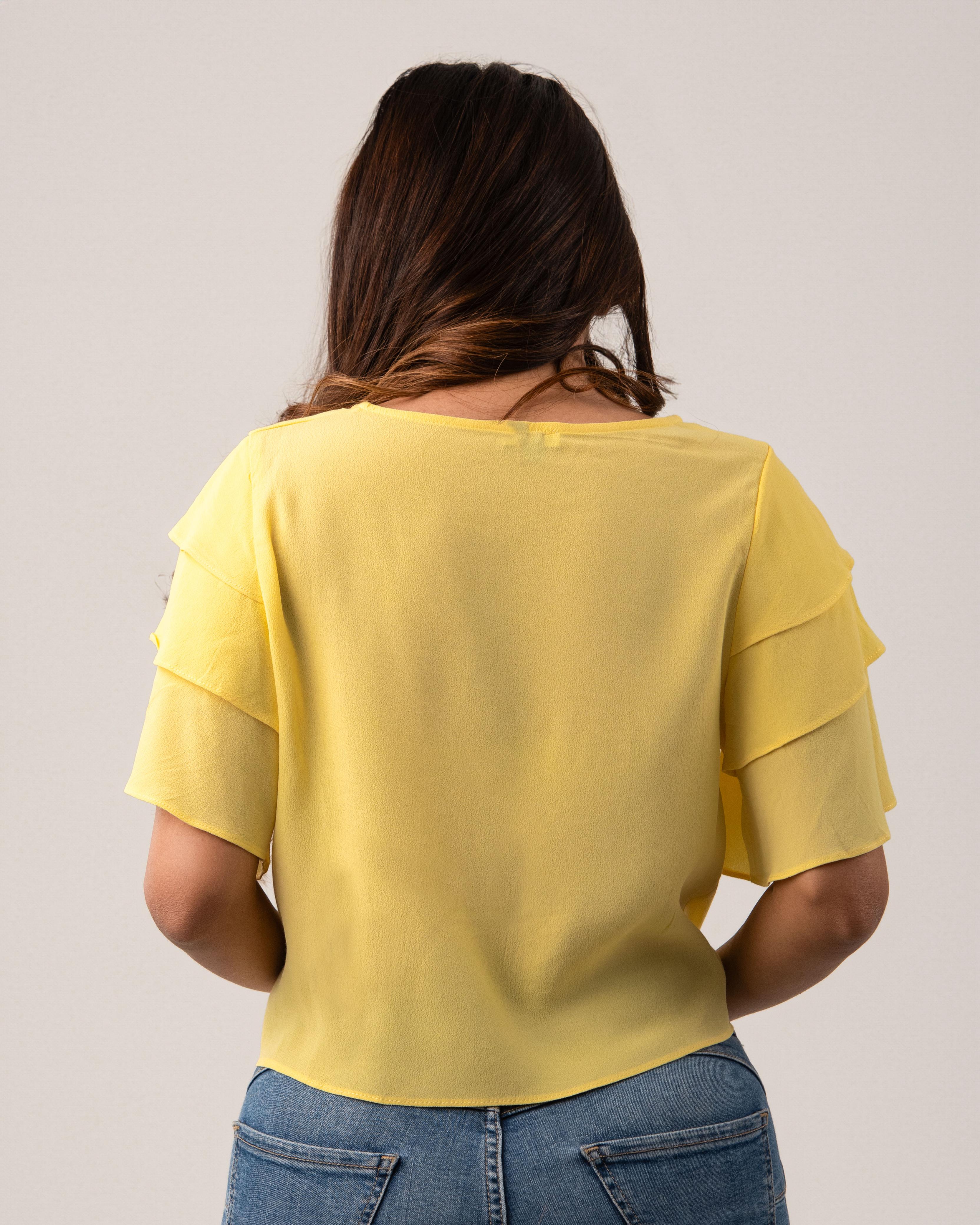 Sunny Ruffle Delight Top