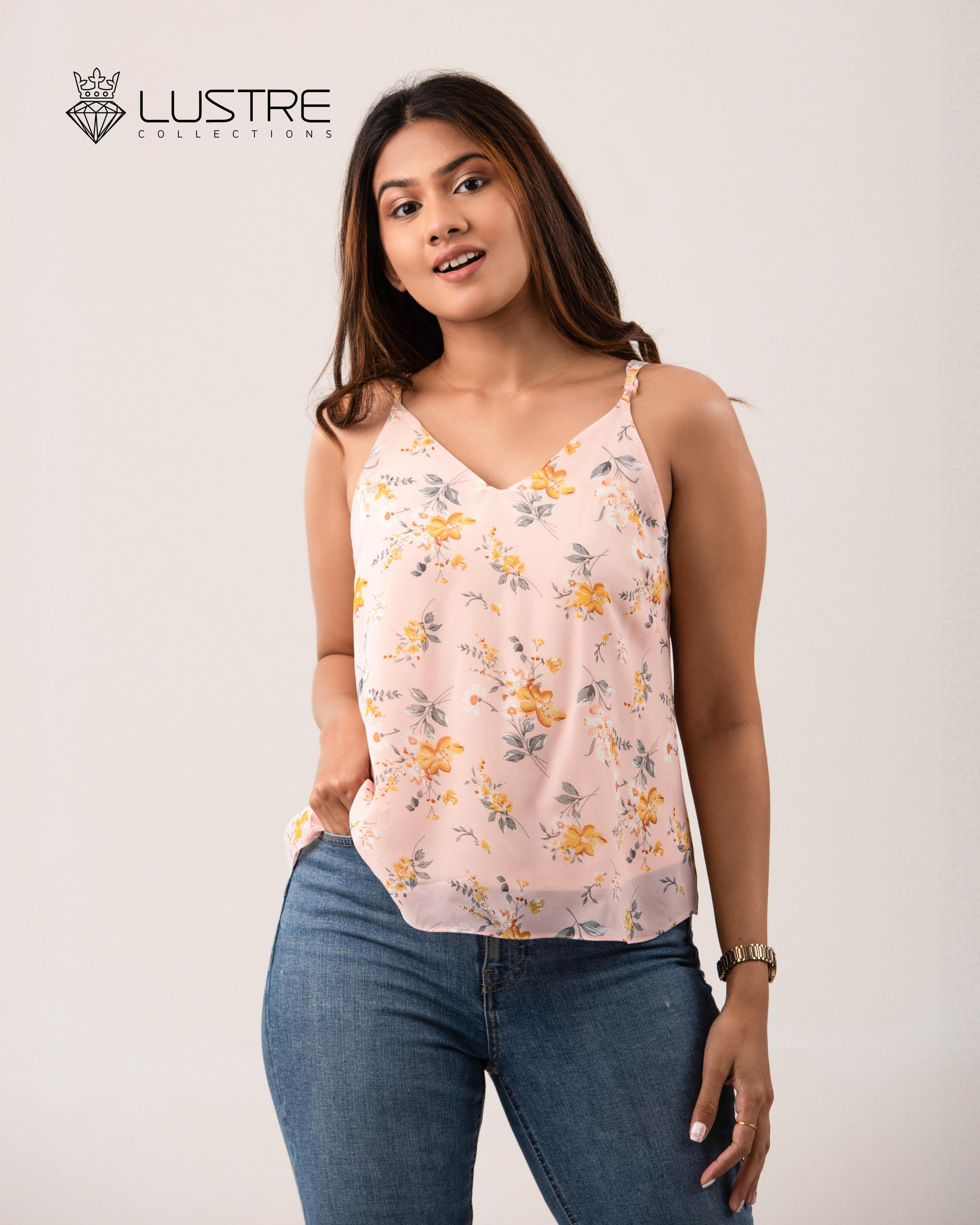 Pink Petal strapEnsemble top